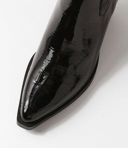RELAX MO BLACK CROC PATENT LEATHER