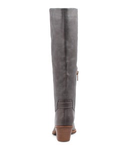 RELAX MO DUSTY DENIM NATURAL HEEL LEATHER