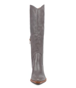 RELAX MO DUSTY DENIM NATURAL HEEL LEATHER