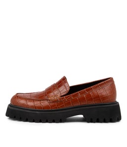 SIA MO DK TAN CROC LEATHER