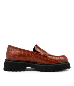 SIA MO DK TAN CROC LEATHER