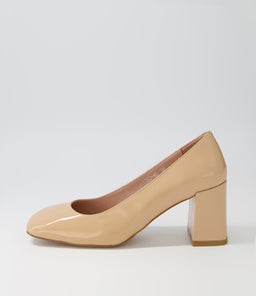 TED MO NUDE PATENT LEATHER