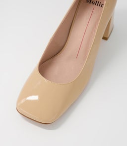 TED MO NUDE PATENT LEATHER