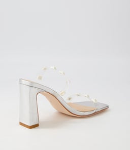 STARS MO SILVER PEARL STUD VINYLITE LEATHER