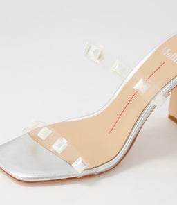 STARS MO SILVER PEARL STUD VINYLITE LEATHER