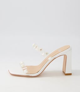 STARS MO WHITE PEARL STUD VINYLITE LEATHER