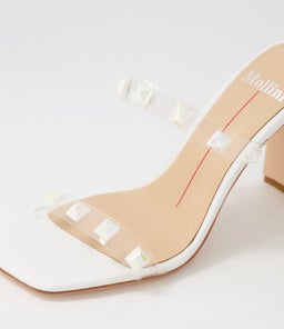 STARS MO WHITE PEARL STUD VINYLITE LEATHER