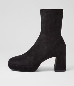 NOW MO BLACK STRETCH MICROSUEDE