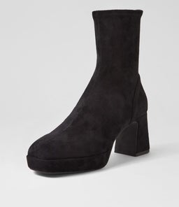 NOW MO BLACK STRETCH MICROSUEDE