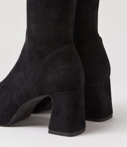 NOW MO BLACK STRETCH MICROSUEDE