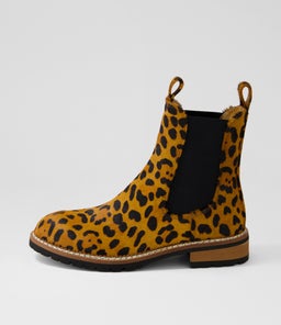 ROCCOM MO LEOPARD BROWN&BLACK HEEL PONY