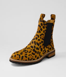 ROCCOM MO LEOPARD BROWN&BLACK HEEL PONY