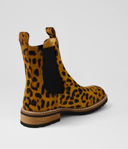 ROCCOM MO LEOPARD BROWN&BLACK HEEL PONY