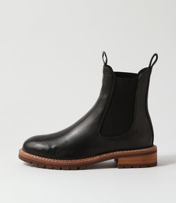 ROCCOM MO BLACK NATURAL SOLE LEATHER