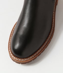 ROCCOM MO BLACK NATURAL SOLE LEATHER