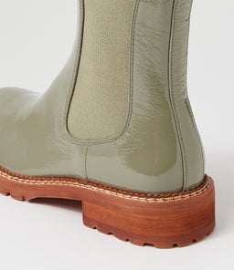 ROCCOM MO KHAKI PATENT LEATHER