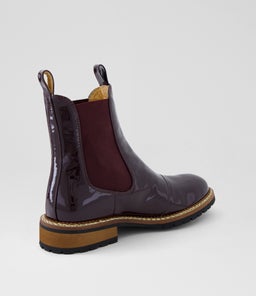 ROCCOM MO DK BURGUNDY PATENT LEATHER