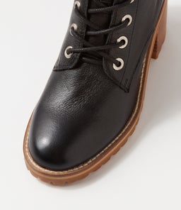 BARTOM MO BLACK NATURAL HEEL LEATHER