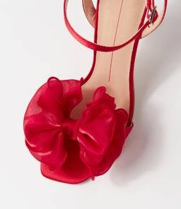 DAPHNE MO RED SATIN