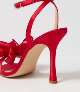 DAPHNE MO RED SATIN