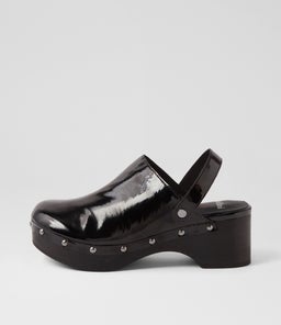 GEN MO BLACK BLACK HEEL PATENT LEATHER