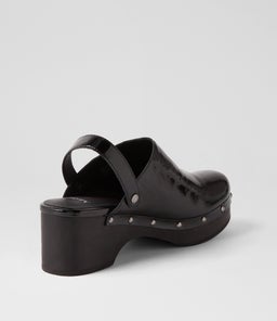 GEN MO BLACK BLACK HEEL PATENT LEATHER