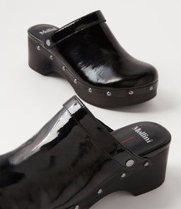 GEN MO BLACK BLACK HEEL PATENT LEATHER