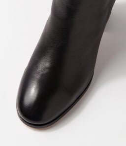 SALUTE MO BLACK BLACK HEEL LEATHER
