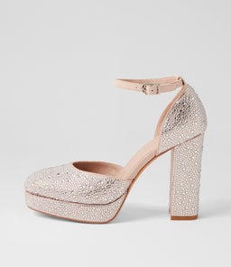 ANGELAR MO SILVER NUDE JEWELS SUEDE