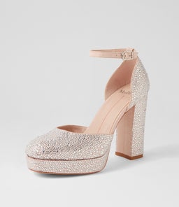 ANGELAR MO SILVER NUDE JEWELS SUEDE