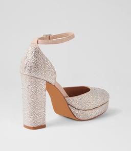 ANGELAR MO SILVER NUDE JEWELS SUEDE
