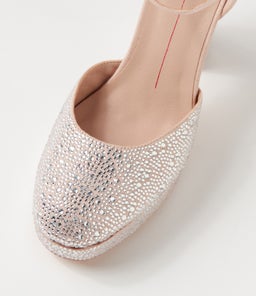 ANGELAR MO SILVER NUDE JEWELS SUEDE