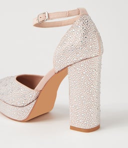 ANGELAR MO SILVER NUDE JEWELS SUEDE