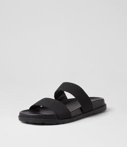 BOUNSE MO BLACK ELASTIC LEATHER