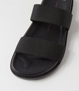 BOUNSE MO BLACK ELASTIC LEATHER