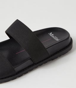 BOUNSE MO BLACK ELASTIC LEATHER