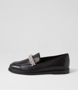 GALYA MO BLACK SILVER JEWELS LEATHER