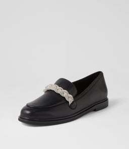 GALYA MO BLACK SILVER JEWELS LEATHER
