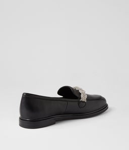 GALYA MO BLACK SILVER JEWELS LEATHER