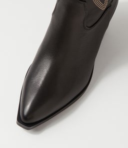 RIDING MO BLACK GOLD EMBROIDERY LEATHER