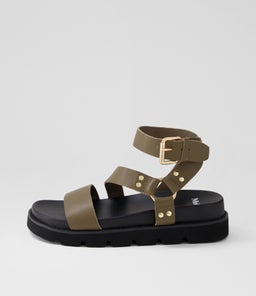CAPLAN MO OLIVE BLACK SOLE LEATHER