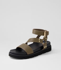 CAPLAN MO OLIVE BLACK SOLE LEATHER