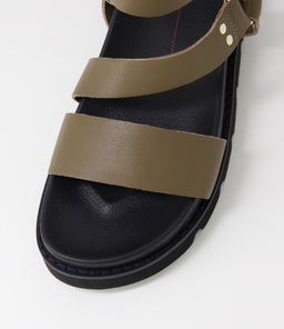 CAPLAN MO OLIVE BLACK SOLE LEATHER