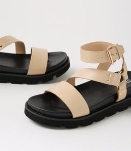 CAPLAN MO NOUGAT BLACK SOLE LEATHER