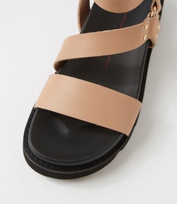 CAPLAN MO LT TAUPE BLACK SOLE LEATHER