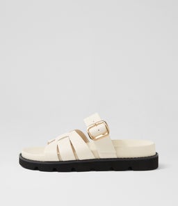 CAZALI MO CREAM BLACK SOLE LEATHER