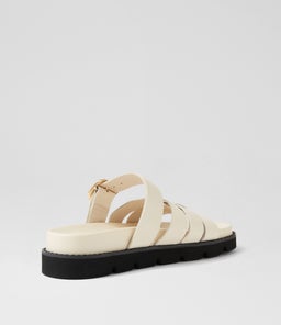 CAZALI MO CREAM BLACK SOLE LEATHER