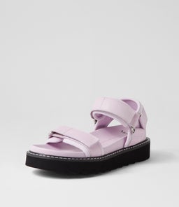 LAYCI MO LILAC LEATHER FABRIC