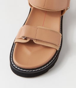 LAYCI MO WARM NUDE LEATHER FABRIC