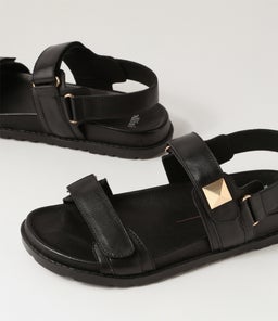 BEBE MO BLACK LEATHER